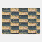 初めてのクリスマスストーリー3D ラッピングペーパーシート (正面)