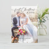 初めてのクリスマスス結婚クリプト サンキューカード (スタンド正面)