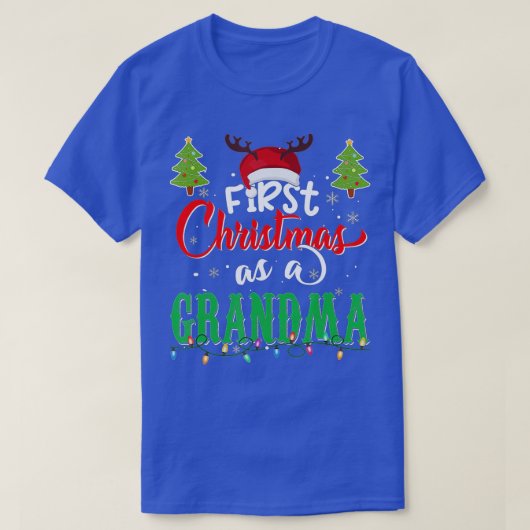 初めてのクリスマスズアグラマンスサンタハット醜いクリスマス Tシャツ (デザイン正面)
