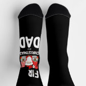 初めてのクリスマスズアザパパファミリーホリデーキッズ ソックス (上部)