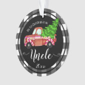 初めてのクリスマスズアズアンクルレッドトラック オーナメント (正面)