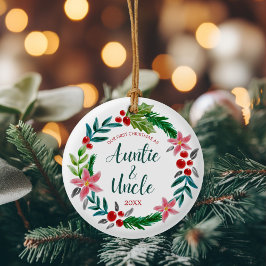 初めてのクリスマスズアズアンティアンドアンクル セラミックオーナメント