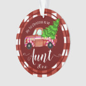 初めてのクリスマスズアズアンブレッドトラック写真 オーナメント (正面)