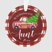 初めてのクリスマスズアズアンブレッドトラック写真 オーナメント (正面)