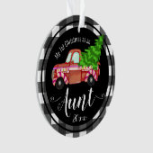 初めてのクリスマスズアズアンブレッドトラック写真 オーナメント (正面)