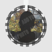 初めてのクリスマスズアズアンブレッドトラック写真 オーナメント (裏面)