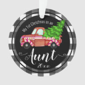 初めてのクリスマスズアズアンブレッドトラック写真 オーナメント (正面)