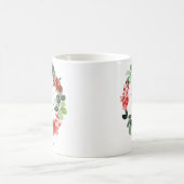 初めてのクリスマスズアズパレンツホリデーリースカスタム コーヒーマグカップ (中央)