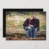 初めてのクリスマスズアズMr. & Mrs.ホリデーカード シーズンカード (正面/裏面)
