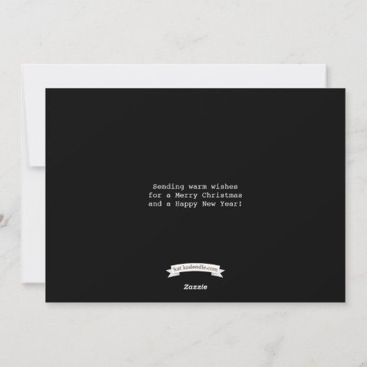 初めてのクリスマスズアズMr. & Mrs.ホリデーカード シーズンカード (裏面)