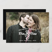 初めてのクリスマスズアズMr. & Mrs.ホリデーカード シーズンカード (正面/裏面)