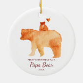 初めてのクリスマスズアパベアデイトダディ セラミックオーナメント (裏面)