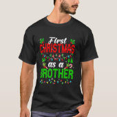 初めてのクリスマスズアブラザーファミリークリスマスライトパ Tシャツ (正面)