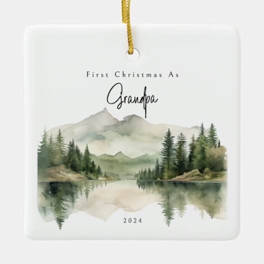 初めてのクリスマスズアースグランドパホリデイオーナメント セラミックオーナメント (正面)