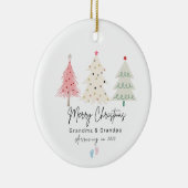 初めてのクリスマスズアースグランマアンドグランパオーナメント セラミックオーナメント (右)