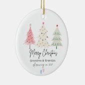 初めてのクリスマスズアースグランマアンドグランパオーナメント セラミックオーナメント (右)