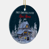 初めてのクリスマスズインアウザニューホームウィンターワンダーランド セラミックオーナメント (右)