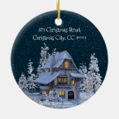 初めてのクリスマスズインアウザニューホームウィンターワンダーランド セラミックオーナメント (裏面)