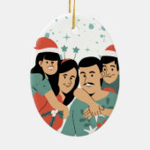 初めてのクリスマスズインザニューホームキープサハウス セラミックオーナメント (裏面)