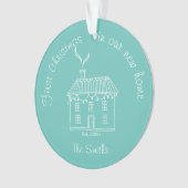 初めてのクリスマスズインザニューホームホリデイオーナメント オーナメント (正面)