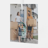 初めてのクリスマスズインザニューホーム |写真 ガラスオーナメント (正面左)