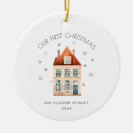 初めてのクリスマスズインニューホームホリデーオーナメント セラミックオーナメント
