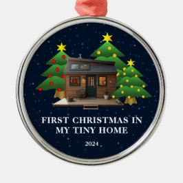 初めてのクリスマスズインマイティニーホームラスティックホテル メタルオーナメント