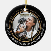 初めてのクリスマスズインマイフォーエバーホームペット セラミックオーナメント (正面)