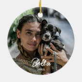 初めてのクリスマスズインマイフォーエバーホームペット セラミックオーナメント (裏面)