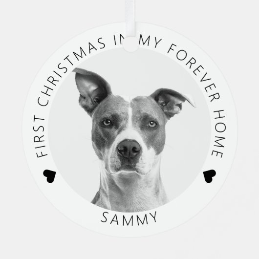 初めてのクリスマスズインマイフォーエバー | クリスマス メタルオーナメント (裏面)