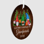 初めてのクリスマスズグランドパアーツ格言ズウッドツリーズ オーナメント (正面)