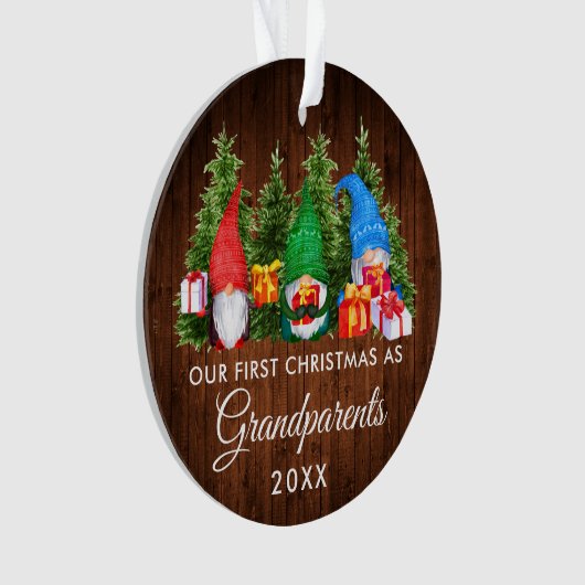 初めてのクリスマスズグランドパアーツ格言ズウッドツリーズ オーナメント (正面)