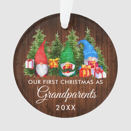 初めてのクリスマスズグランドパアーツ格言ズウッドツリーズ オーナメント (正面)