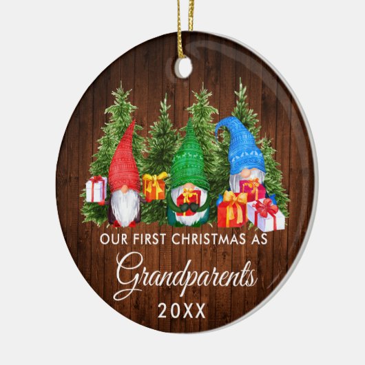 初めてのクリスマスズグランドパアーツ格言ズウッドツリーズ セラミックオーナメント (左)