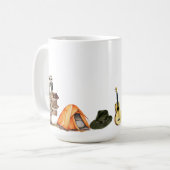 初めてのクリスマスズトゥーカップル新婚キャンプ コーヒーマグカップ (正面左)