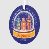 初めてのクリスマスズニューホームスノーグローブクリスマス オーナメント (正面)