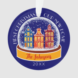 初めてのクリスマスズニューホームスノーグローブクリスマス オーナメント