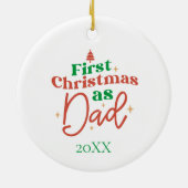 初めてのクリスマスズパパニューファーザーパパ セラミックオーナメント (裏面)
