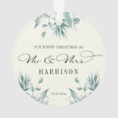 初めてのクリスマスズユーカリプタス・グリーナリー夫妻 オーナメント (裏面)