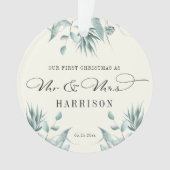 初めてのクリスマスズユーカリプタス・グリーナリー夫妻 オーナメント (正面)