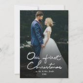 初めてのクリスマスズMr.&Mr.ホリデー2フォトカード シーズンカード (正面)