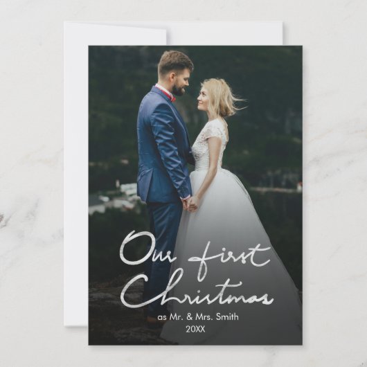 初めてのクリスマスズMr.&Mr.ホリデー2フォトカード シーズンカード (正面)