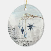 初めてのクリスマスツリーの飾り付け セラミックオーナメント (左)