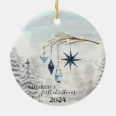 初めてのクリスマスツリーの飾り付け セラミックオーナメント (裏面)