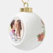 初めてのクリスマスツリー フォトオーナメント セラミックボールオーナメント (右)