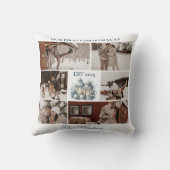 初めてのクリスマスツリー 6つの写真 クッション (裏面)