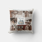 初めてのクリスマスツリー 6つの写真 クッション (正面)