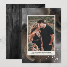 初めてのクリスマスツーションフォトカード 招待状