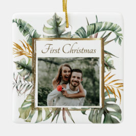 初めてのクリスマストロピカルパエレガントーム写真 セラミックオーナメント