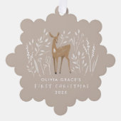 初めてのクリスマスナチュラルトイエレガントナーズ1枚の写真 オーナメントカード (正面)